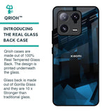 Polygonal Blue Box Glass Case For Mi 13 Pro