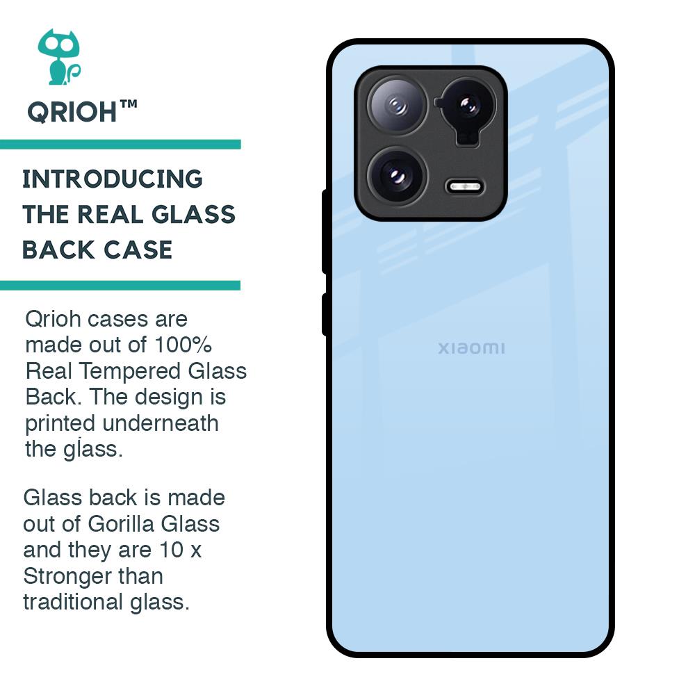 Pastel Sky Blue Glass Case for Mi 13 Pro