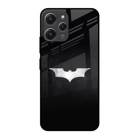 Super Hero Logo Redmi 12 Glass Back Cover Online