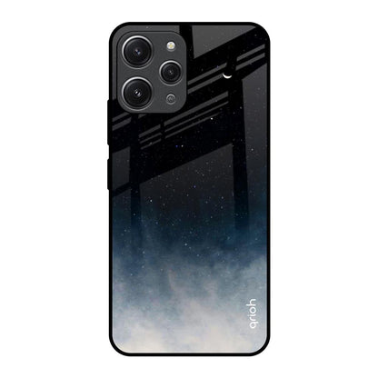 Black Aura Redmi 12 Glass Back Cover Online
