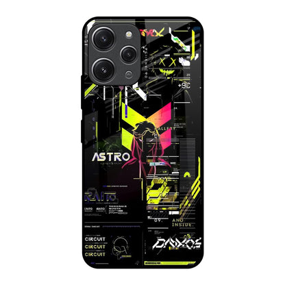 Astro Glitch Redmi 12 Glass Back Cover Online