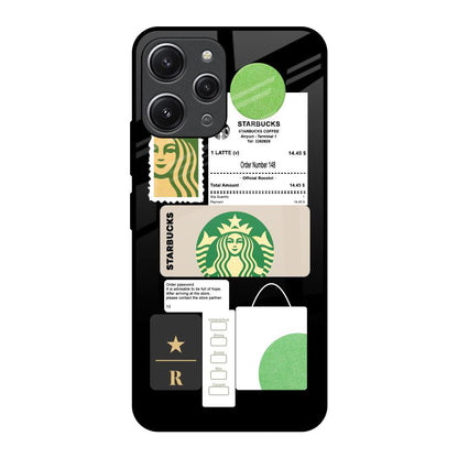 Coffee Latte Redmi 12 Glass Back Cover Online