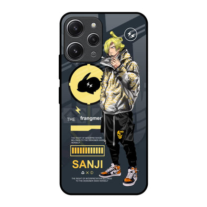 Cool Sanji Redmi 12 Glass Back Cover Online