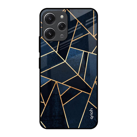 Abstract Tiles Redmi 12 Glass Back Cover Online