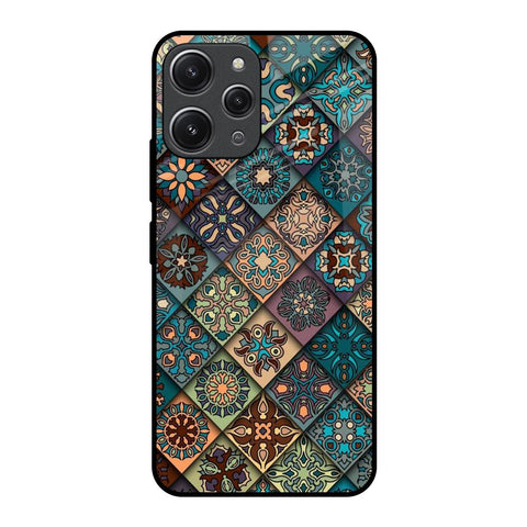 Retro Art Redmi 12 Glass Back Cover Online