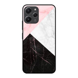 Marble Collage Art Redmi 12 Glass Back Cover Online