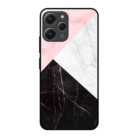 Marble Collage Art Redmi 12 Glass Back Cover Online