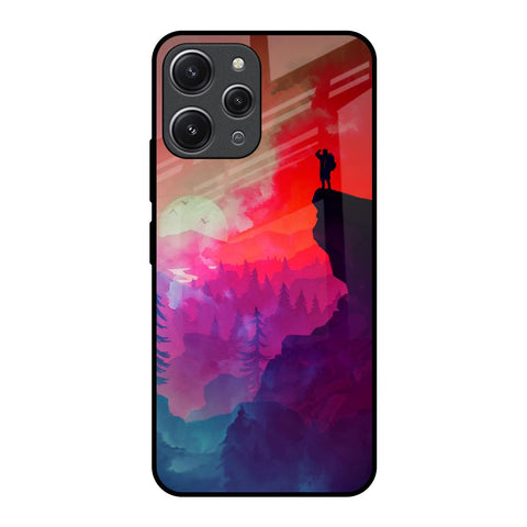 Dream So High Redmi 12 Glass Back Cover Online