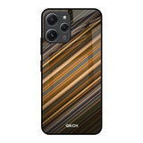 Diagonal Slash Pattern Redmi 12 Glass Back Cover Online