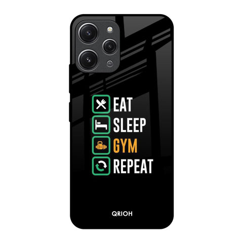 Daily Routine Redmi 12 Glass Back Cover Online