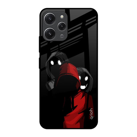 Shadow Character Redmi 12 Glass Back Cover Online