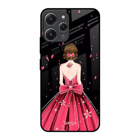 Fashion Princess Redmi 12 Glass Back Cover Online