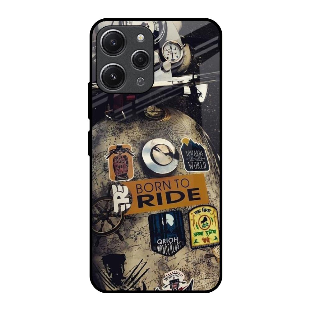 Ride Mode On Redmi 12 Glass Back Cover Online