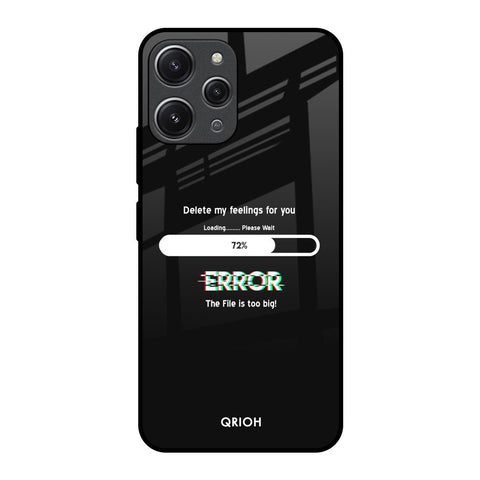 Error Redmi 12 Glass Back Cover Online