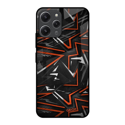 Vector Art Redmi 12 Glass Back Cover Online
