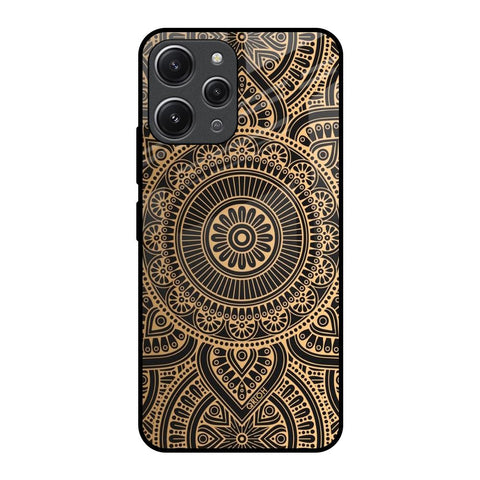 Luxury Mandala Redmi 12 Glass Back Cover Online
