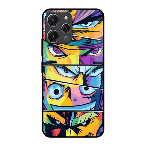 Anime Legends Redmi 12 Glass Back Cover Online