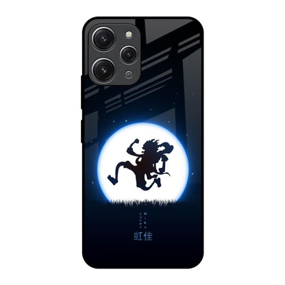 Luffy Nika Redmi 12 Glass Back Cover Online