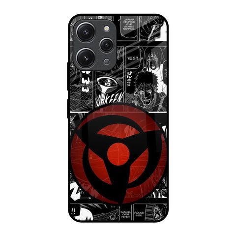 Sharingan Redmi 12 Glass Back Cover Online