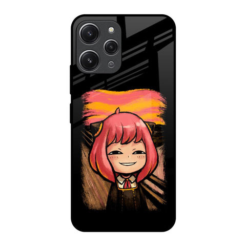 Spy X Family Redmi 12 Glass Back Cover Online