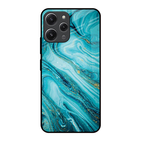 Ocean Marble Redmi 12 Glass Back Cover Online