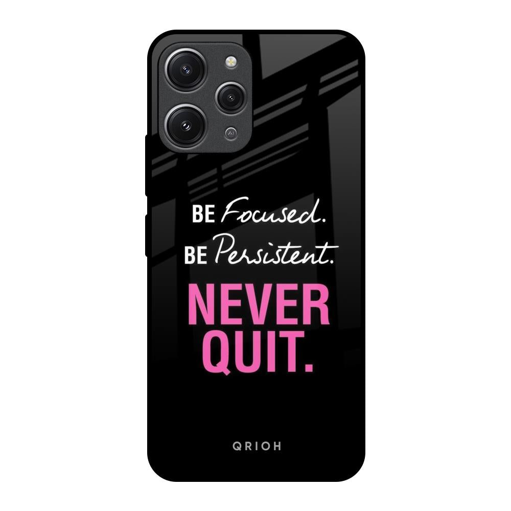 Be Focused Redmi 12 Glass Back Cover Online