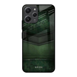 Green Leather Redmi 12 Glass Back Cover Online
