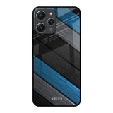Multicolor Wooden Effect Redmi 12 Glass Back Cover Online