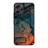 Geographical Map Redmi 12 Glass Back Cover Online