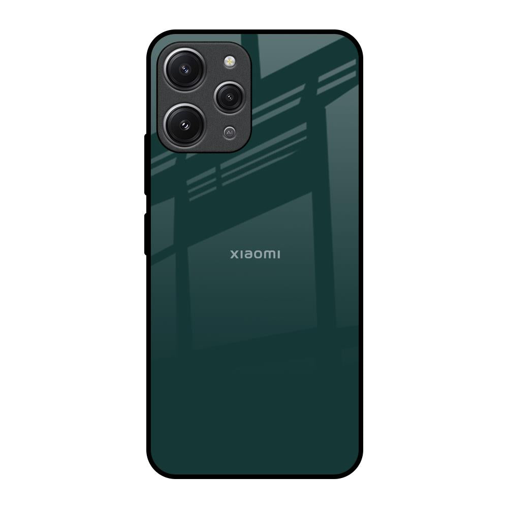 Olive Redmi 12 Glass Back Cover Online