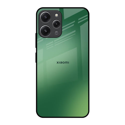 Green Grunge Texture Redmi 12 Glass Back Cover Online