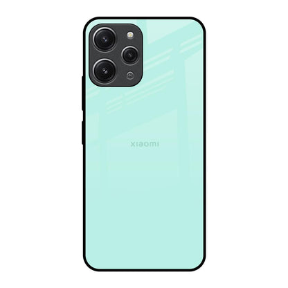 Teal Redmi 12 Glass Back Cover Online
