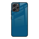 Cobalt Blue Redmi 12 Glass Back Cover Online
