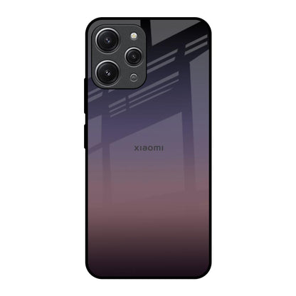 Grey Ombre Redmi 12 Glass Back Cover Online