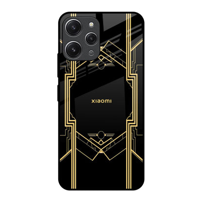 Sacred Logo Redmi 12 Glass Back Cover Online