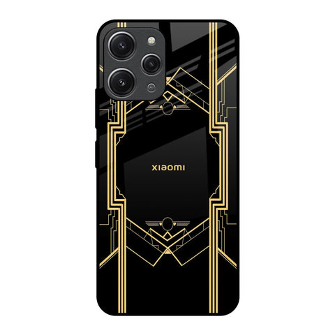 Sacred Logo Redmi 12 Glass Back Cover Online