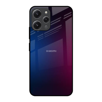 Mix Gradient Shade Redmi 12 Glass Back Cover Online