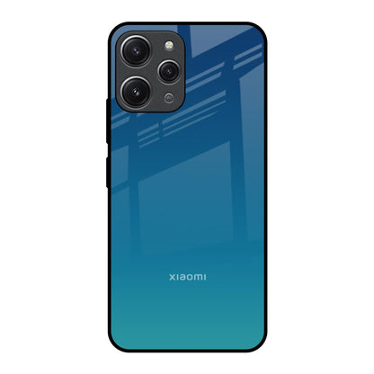 Celestial Blue Redmi 12 Glass Back Cover Online