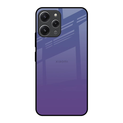 Indigo Pastel Redmi 12 Glass Back Cover Online