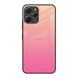 Pastel Pink Gradient Redmi 12 Glass Back Cover Online
