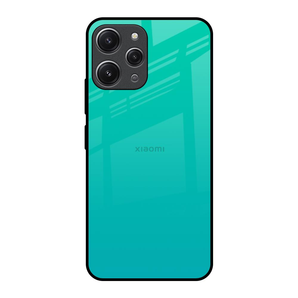 Cuba Blue Redmi 12 Glass Back Cover Online