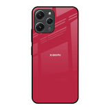 Solo Maroon Redmi 12 Glass Back Cover Online