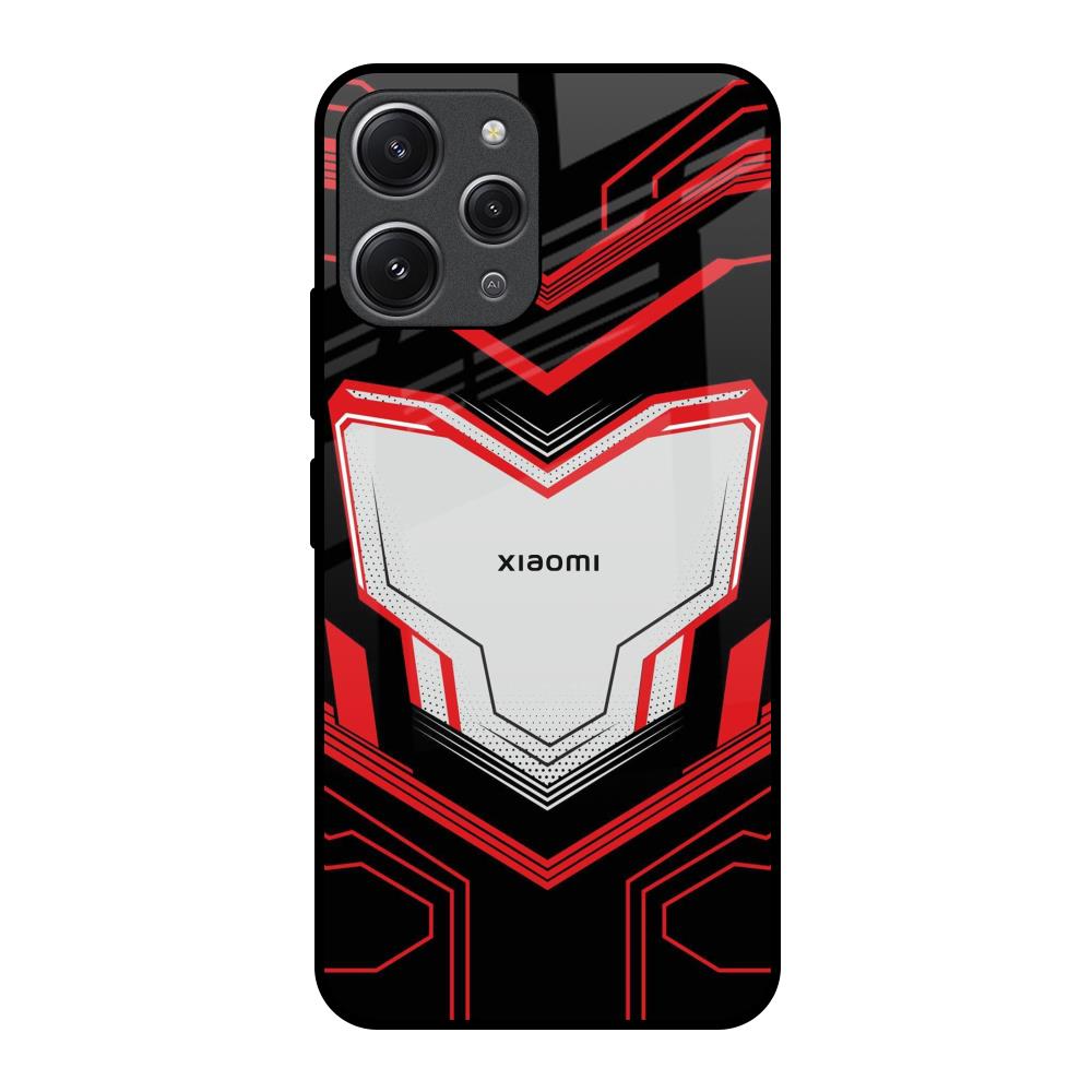 Quantum Suit Redmi 12 Glass Back Cover Online