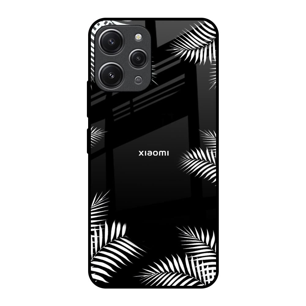 Zealand Fern Design Redmi 12 Glass Back Cover Online