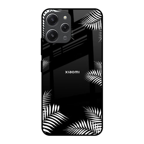 Zealand Fern Design Redmi 12 Glass Back Cover Online