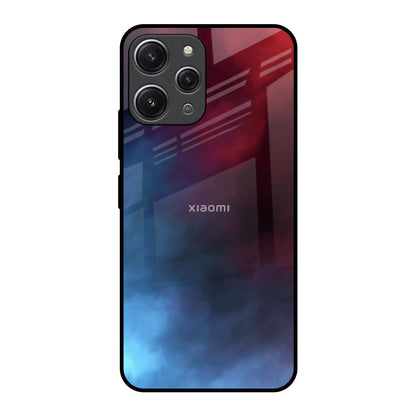 Smokey Watercolor Redmi 12 Glass Back Cover Online