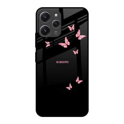 Fly Butterfly Redmi 12 Glass Back Cover Online
