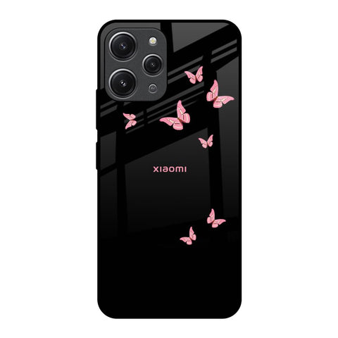 Fly Butterfly Redmi 12 Glass Back Cover Online