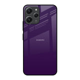 Dark Purple Redmi 12 Glass Back Cover Online