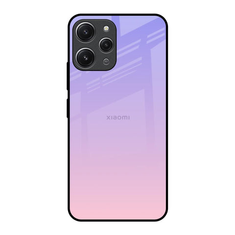 Lavender Gradient Redmi 12 Glass Back Cover Online